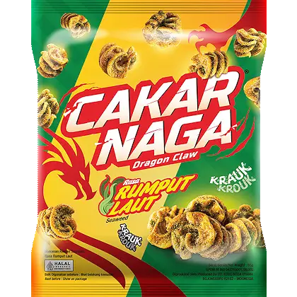 Snack Cakar Naga Rasa Rumput Laut packshot