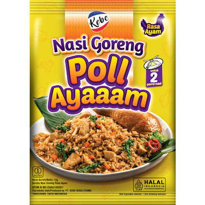 Kobe Bumbu Nasi Goreng Poll Ayaaam pack shot