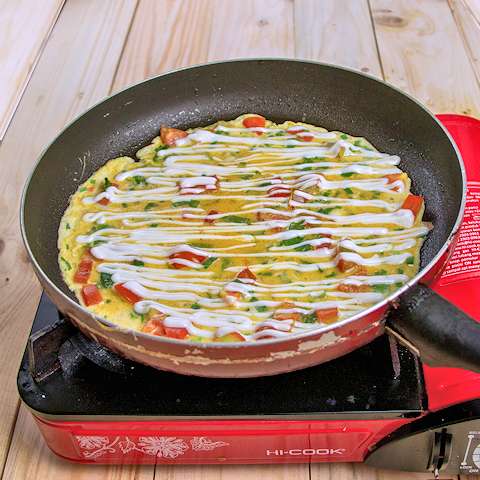 Resep Telur Dadar Makaroni Step 3