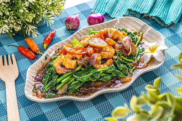 Tumis Selada Air Udang